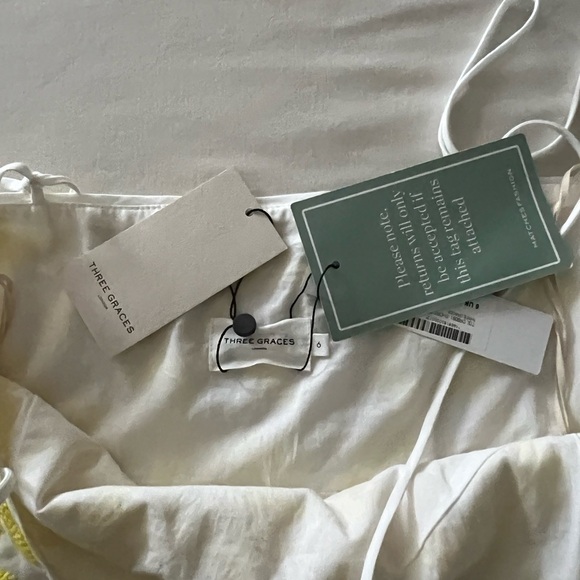 Three Graces London Clementine Dress in Daffodil UK6/XS - Picture 15 of 17